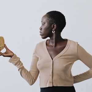 OZMA of California Rae Cardigan in Tea